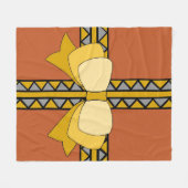 Golden Bow Fleece Blanket Deken (Voorkant (Horizontaal))