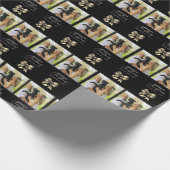 Golden Bow Kerstfoto inpakpapier (Hoek)