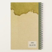 Golden Bowl Mariposa Bloem Gepersonaliseerde Comp Notitieboek (Achterkant)