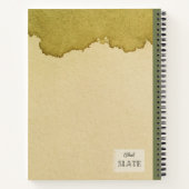 Golden Bowl Mariposa Bloem Gepersonaliseerde Comp Notitieboek (Achterkant)