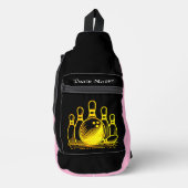  Golden Bowling Team Art Sling Bag (Voorkant)