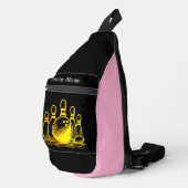  Golden Bowling Team Art Sling Bag (Rechterhoek)
