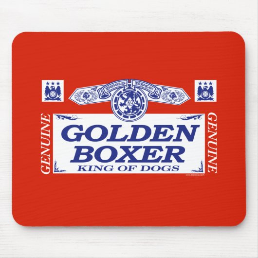 Golden Boxer Muismat (Voorkant)