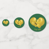Golden Boxing Ghandschoenen Design Table Confetti (Voorkanten)