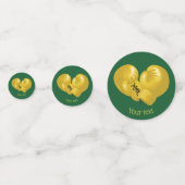 Golden Boxing Ghandschoenen Design Table Confetti (Achterkanten)