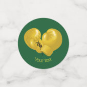 Golden Boxing Ghandschoenen Design Table Confetti (Kleine voorkant)