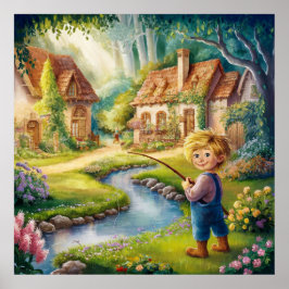 Golden Boy door de Stream Schilderij Poster