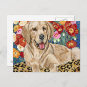 Golden Boy Retriever Briefkaart (Voorkant / Achterkant)