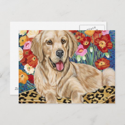 Golden Boy Retriever Briefkaart (Voorkant / Achterkant)