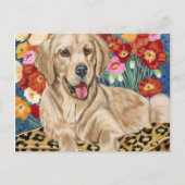 Golden Boy Retriever Briefkaart (Voorkant)