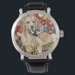 Golden Boy Retriever Horloge<br><div class="desc">Dieren</div>