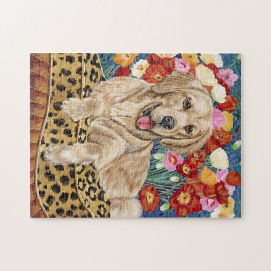 Golden Boy Retriever Legpuzzel (Horizontaal)