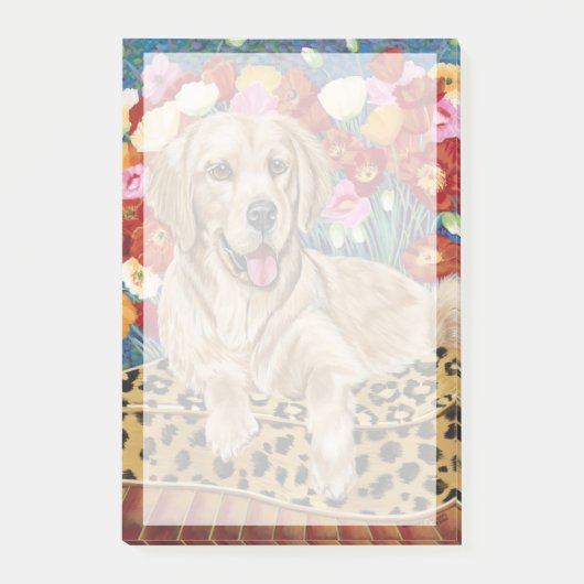 Golden Boy Retriever Post-it® Notes (Voorkant)