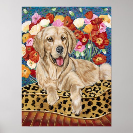 Golden Boy Retriever Poster (Voorkant)