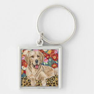 Golden Boy Retriever Sleutelhanger