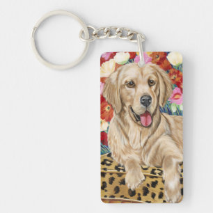 Golden Boy Retriever Sleutelhanger