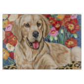 Golden Boy Retriever Snijplank (Voorkant)