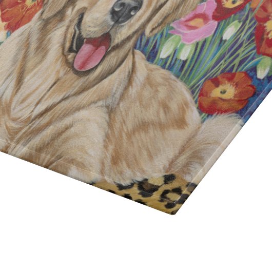 Golden Boy Retriever Snijplank (Hoek)