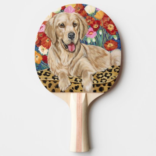 Golden Boy Retriever Tafeltennisbatje (Voorkant)