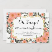 Golden Bracket Wedding Hashtag (Voorkant)