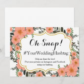 Golden Bracket Wedding Hashtag (Voorkant / Achterkant)