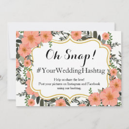 Golden Bracket Wedding Hashtag