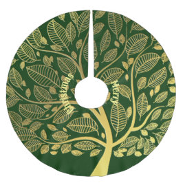 Golden Branch Greenery Foliage Merry Kerstmis Kerstboom Rok