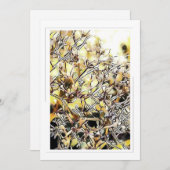 Golden Branches Art 5x7 Flat Kaart (Voorkant / Achterkant)