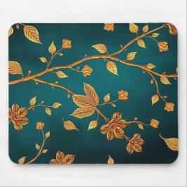 Golden Branches Elegance Mouse Pad Muismat
