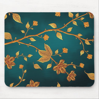 Golden Branches Elegance Mouse Pad Muismat