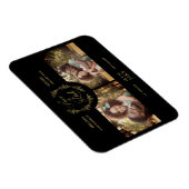 Golden Branches Elegant 2 Custom Photos Wedding Magneet (Rechterzijde)