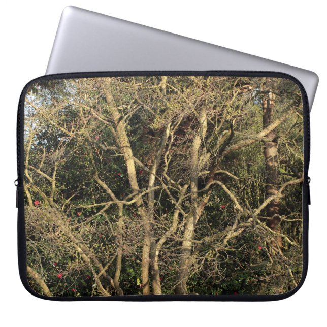 Golden Branches Laptop Sleeve (Voorkant)