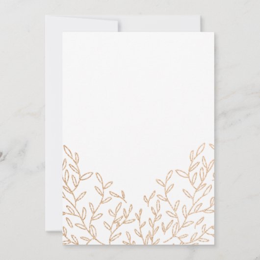 Golden Branches Wedding Design Lavander Save The Date (Achterkant)