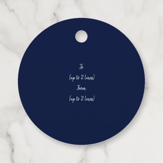 Golden Brass Infinity Hearts Bedankjes Labels (Achterkant)