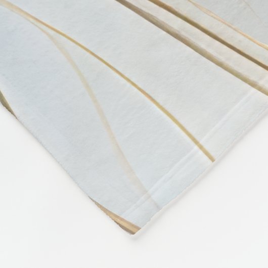 Golden Breeze - Stroom van Blauw en Goud Abstracte Fleece Deken (Hoek)