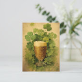 Golden Brew Bliss St. Patrick’s Day Feestdagenkaart (Staand voorkant)