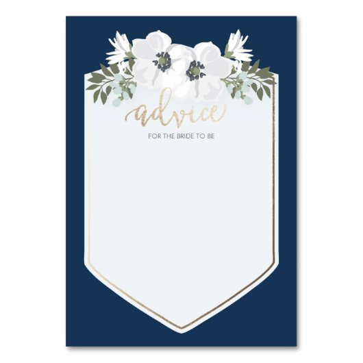 Golden Bride Advice Card Kaart (Voorkant)