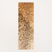 Golden Bright Bokeh Glitter Yoga Mat (Voorkant)