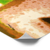 Golden Bronze Buddha Meditation Art Poster – Zen (Hoek)