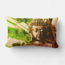 Golden Bronze Buddha Meditation Zen Kussen