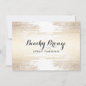 Golden Bronze Confetti Stippen Cadeaubon (Achterkant)