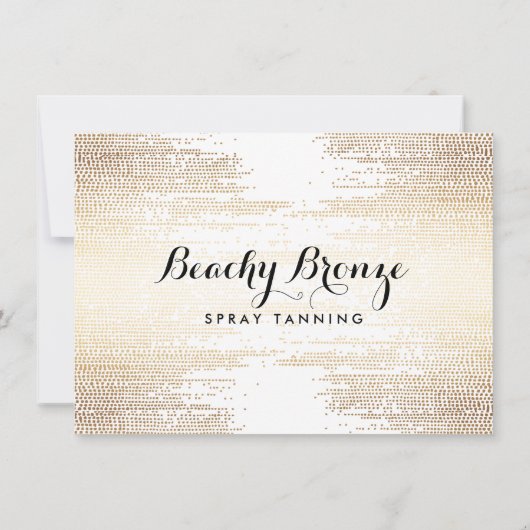 Golden Bronze Confetti Stippen Cadeaubon (Achterkant)