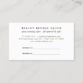 Golden Bronze Confetti Stippen Salon Verwijzing Ka (Achterkant)