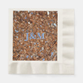 Golden Bronze Elegant Glitter Glam Servet (Voorkant)