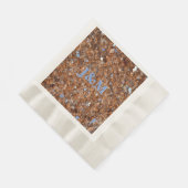 Golden Bronze Elegant Glitter Glam Servet (Hoek)