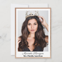 Golden Bronze Pageant Handtekening Kaarten