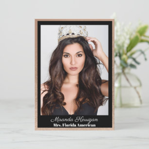 Golden Bronze Pageant Handtekening Kaarten