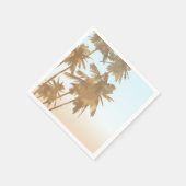 Golden Bronze Palms Beach Ombre Palm Trees Chic Servet (Hoek)