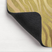 Golden Bronze Zebra Print Oerwoud Safari Glam Muismat (Hoek)