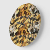 Golden bronzen achtergrond grote klok (Hoek)